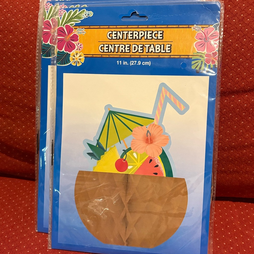 Tropical Centerpiece Decoration, Set of 5